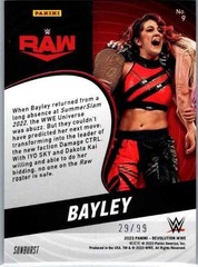 2023 Panini Revolution WWE #9 Bayley Sunburst #/99
