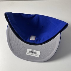 New York Knicks New Era 59Fifty Fitted GLOW IN THE DARK Hat 7 1/2 Blue Cap RARE
