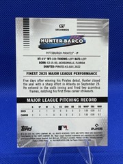 2026 Topps Finest Baseball Hunter Barco #127 Uncommon Pirates