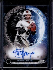 Steve Young 2024 Topps Chrome Cosmic #EQA-SY Black Equinox Auto /10