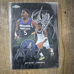 Topps 2025-26 Chrome Anthony Edwards #INS-7 Instinct Timberwolves Insert