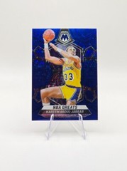 Kareem Abdul-Jabbar 2023-24 Panini Mosaic Blue Fast Break SP /85 #299 Lakers