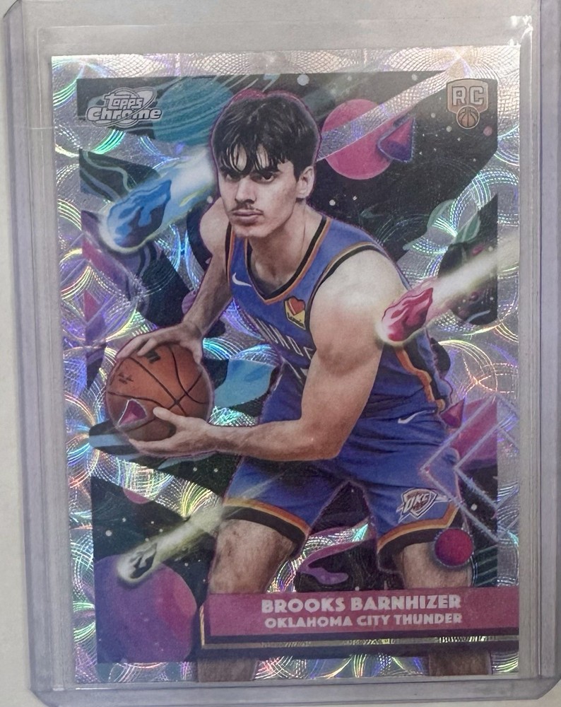 BROOKS BARNHIZER 2025-26 Topps Cosmic Chrome Rookie Nucleus Refractor SP Thunder