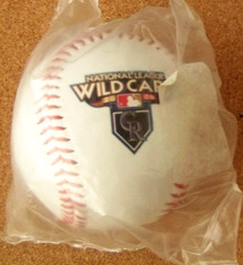 2009 Colorado Rockies NL National League Wild Card baseball ball MLB
