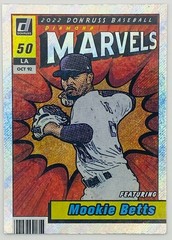2022 Panini Donruss – Marvels Mookie Betts #M-3 Diamond DODGERS