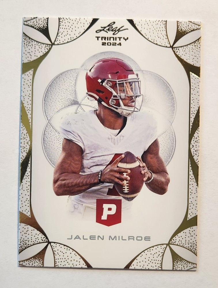 2024 Leaf Trinity Jalen Milroe RC Seattle Seahawks QB
