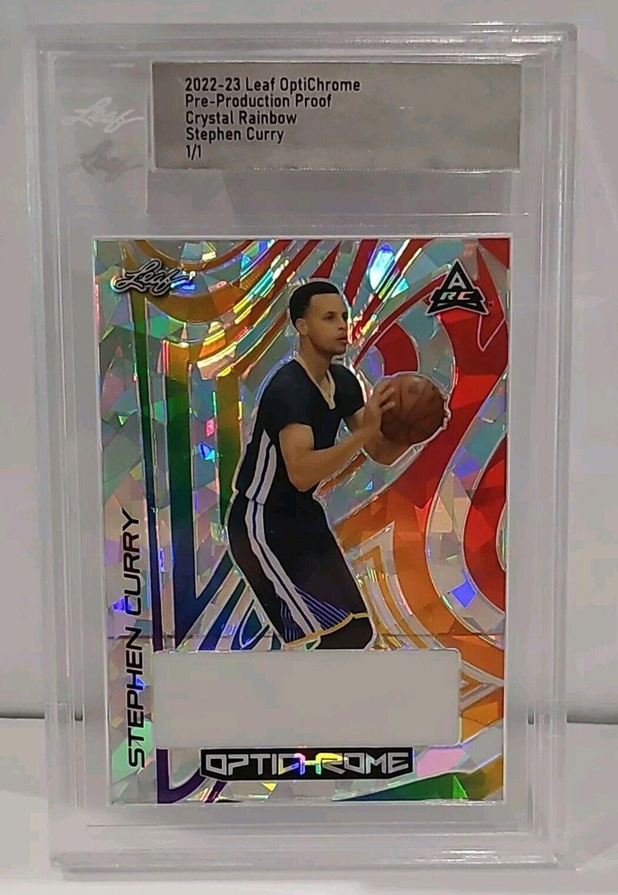 2022-23 Leaf Optichrome – Pre-Production Proof Crystal Rainbow Stephen Curry 1/1
