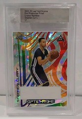 2022-23 Leaf Optichrome – Pre-Production Proof Crystal Rainbow Stephen Curry 1/1