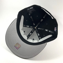 New Era Las Vegas Raiders Exclusive NFL Black Metallic 9FIFTY Snapback Hat Cap