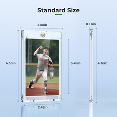 6-400 Ultra-Slim Magnetic Trading Card Holders 35pt One-Touch Hard UV Protection