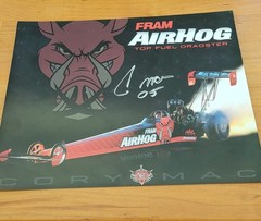 Cory McClenathan Signed FRAM AirHog Hero Card Top Fuel Dragster NHRA 2005