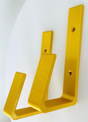 Gold Championship Belt Wall Mount Brackets | Wall Display Hooks (Set of 2)