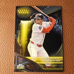 2026 Topps Chrome Black Gold Mini Diamond Marcelo Mayer /50 Red Sox No.29