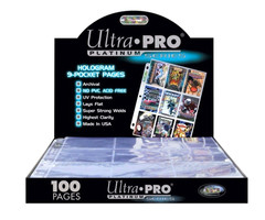 Ultra Pro Platinum Series Hologram 9-Pocket Pages (100) Hobby Exclusive 2014