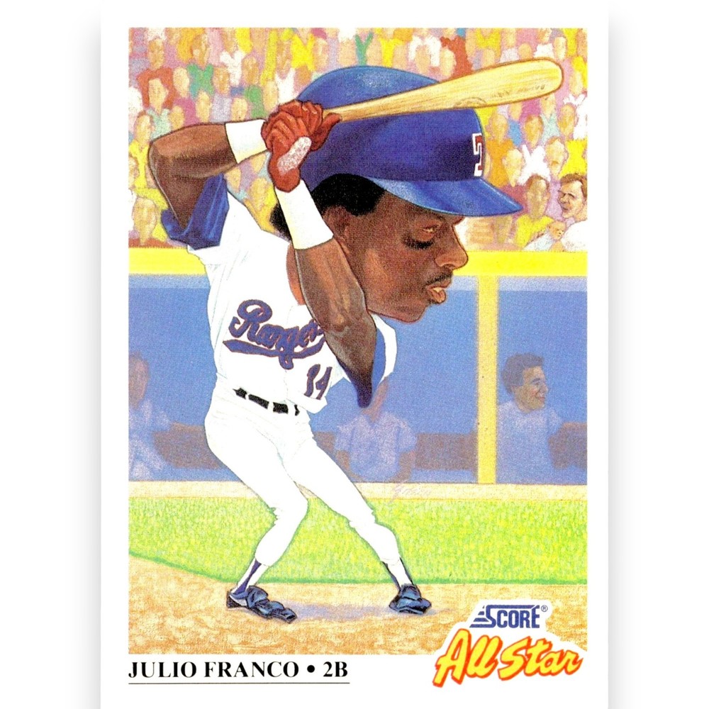 1991 SCORE ALL-STAR #392 JULIO FRANCO TEXAS RANGERS NM/MINT