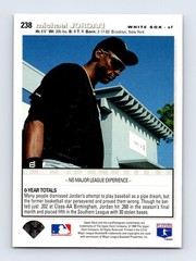 Michael Jordan 1995 Collector’s Choice SE #238 Chicago White Sox NM-MT