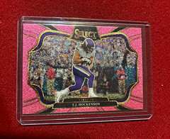 Panini 2025 Select Football T.J. Hockenson Field Level #465 Pink Prizm /15