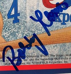 Montreal Expos 25th Anniversary Promo Sheet Issued 1993 Multi-Signed x8 UD LE