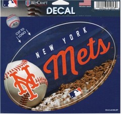 MLB New York Mets 5.5″ X 5.75″ Oval Decal