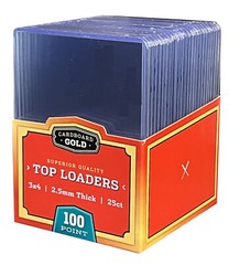 125 Ultra CBG Pro 100pt THICK Top Loaders – 5 packs of 25 each!!! NEW IN PACKAGE