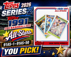 2026 Topps Series 2 • 1991 Topps All-Stars 91AS-1–91AS-50 • YOU PICK • NM/M