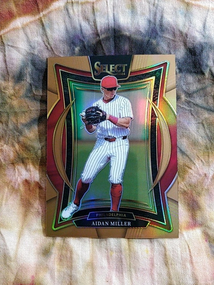 Aiden Miller /125. 2025 Select Baseball #23 Bronze Prizm /125 Phillies Prospect