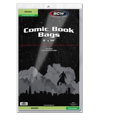 BCW Resealable Graded Comic Book Bags – Pack of 100 | Crystal Clear Polypropy…