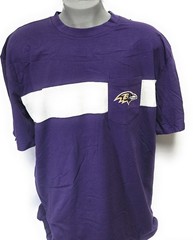 Mens Fanatics Baltimore Ravens Big & Tall Purple NFL Football Pocket Tee T-Shirt