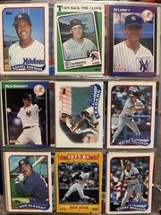 Lot Of 200 New York Yankees Baseball Cards – Don Mattingly, Bernie Williams