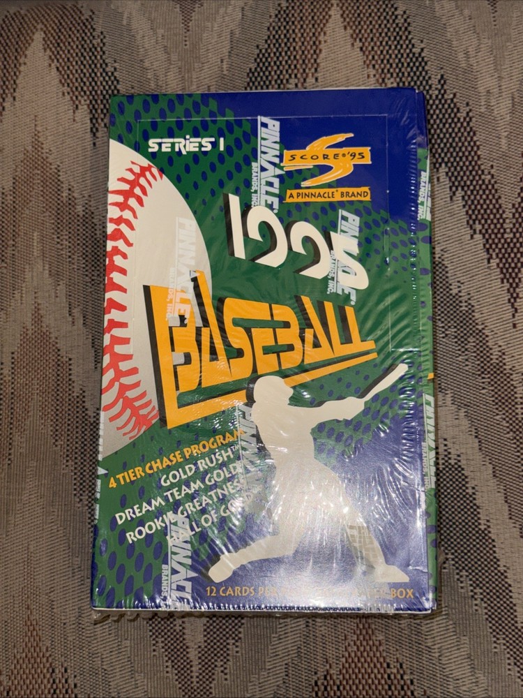 1995 SCORE PINNACLE SERIES 1 BASEBALL FACTORY SEALED BOX 24 PAK/12 PR PK.