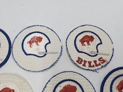 7x Random 3″ Buffalo BILLS Patch 1970’s Inch NFL Football Vintage Unfinished