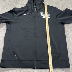 Kentucky Wildcats UK Hoodie Mens XL Black Sweatshirt Nike Therma Fit Full Zip