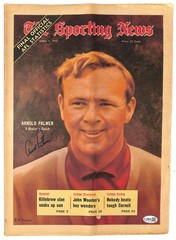 Arnold Palmer Autographed The Sporting News JSA Golf