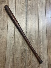 Antique Wooden Baseball Bat Long Taper 1870s-1890s Early 34″ Flat Knob Victorian