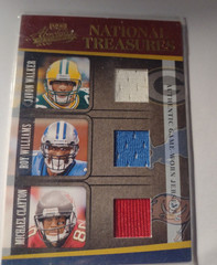 1 card Only 2005 Playoff National Treasures Jersey Cards Football 1 to 50
