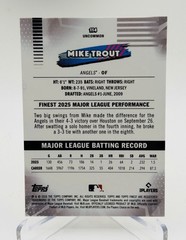 Mike Trout Yellow /275 Uncommon 2026 Topps Finest Angels