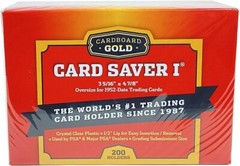 CBG 4000 4,000 Card Saver I 1 Semi Rigid Sports Card Holder Cardboard