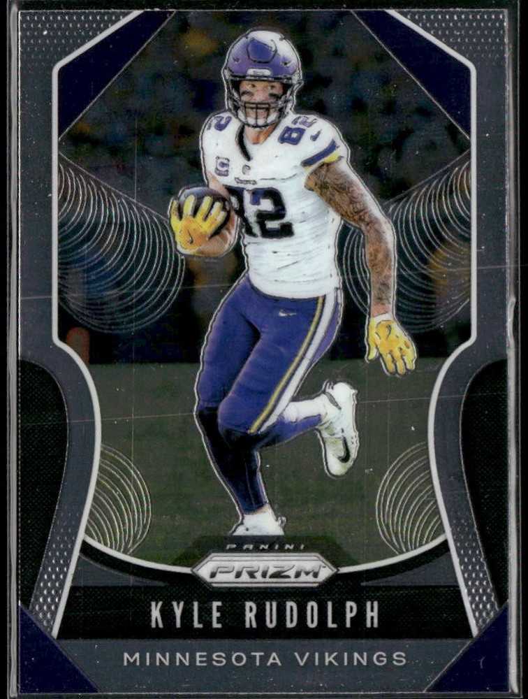 2019 Panini America, Inc. PRIZM FOOTBALL KYLE RUDOLPH #126 MINNESOTA VIKINGS
