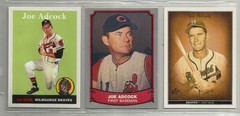 Joe Adcock Indians Braves Card Lot (3) 1980’s-2020’s