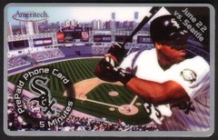 5m White Sox vs Seattle Frank Thomas Baseball 6/22/96 Coke Logo USED Phone Card