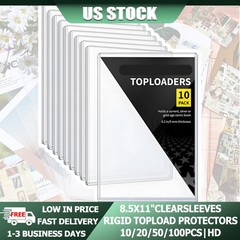20/50/100 Art Print Top Loaders Protector Hard Case Sleeve Poster Fast US Ship
