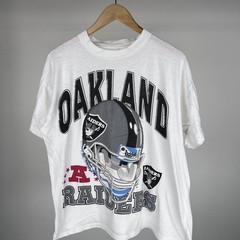 Rare 1990s Oakland Raiders Graphic T shirt Classic Style Unisex tee HN3177