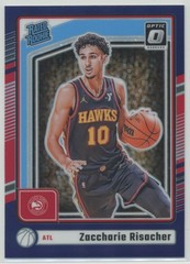 Zaccharie Risacher 2024-25 Donruss Optic Purple Holo Prizm RC Rated Rookie #268