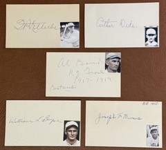 COLLECTION OF SIGNED 3×5 INDEX CARD Custom Deadfall Era LOT Of (5) Lot BB