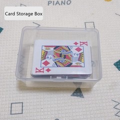 2PCS Clear Plastic Deck Card Storage Box, Card Boxes,Collectible Trading Card…