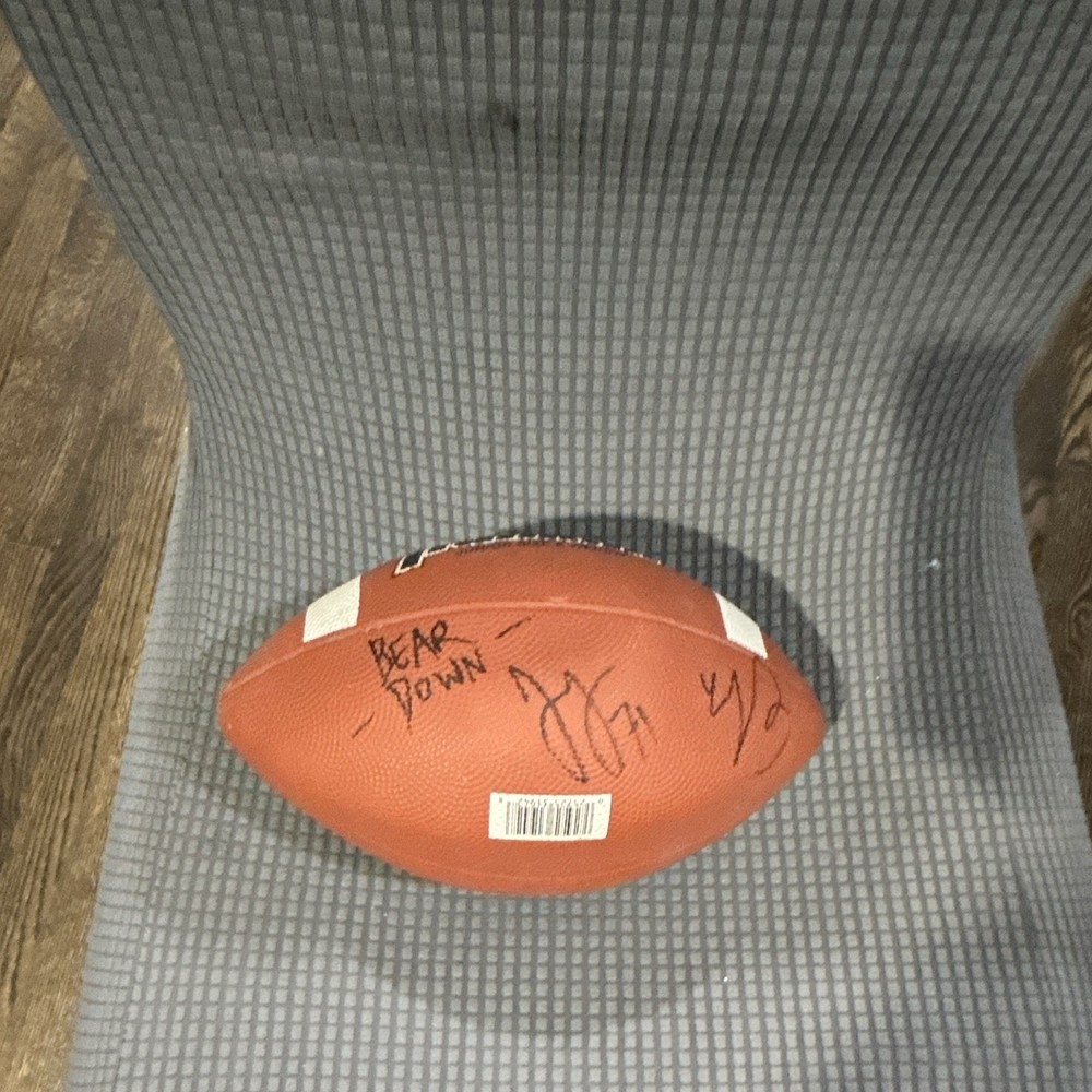 Chicago Bears Signed Josh sitton Franklin Football and unknown Bears player