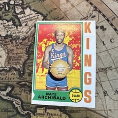 1974-75 TOPPS #170 NATE ARCHIBALD KANSAS CITY KINGS VG+/EX🔥🔥HOF🔥Free Ship