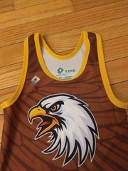 Ferndale Eagles (MI) Short Time Match Used Wrestling Singlet Youth Size 2XS