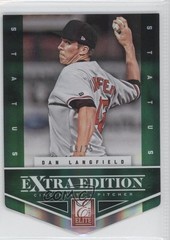 2012 Elite Extra Edition Status Emerald Die-Cut 9/25 Dan Langfield #173 0f8