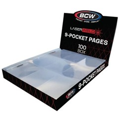 *NEW* Case 1000 BCW 9-Pocket Pages LASERWELD Card Storage Album Binder Sheets